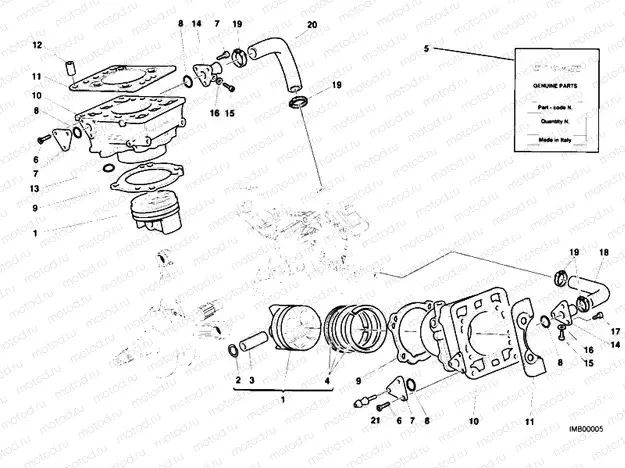 CYLINDER - PISTON » ENGINE CASE