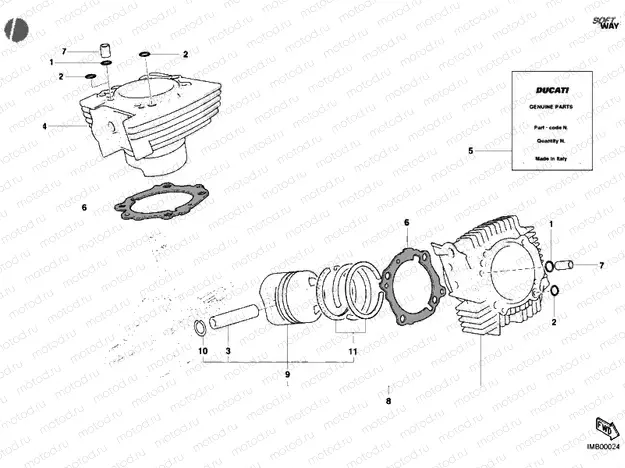 CYLINDER - PISTON » ENGINE CASE