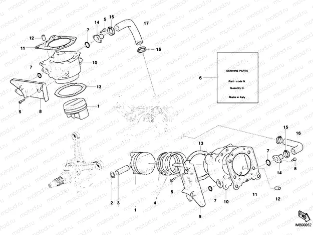 CYLINDER - PISTON » ENGINE CASE