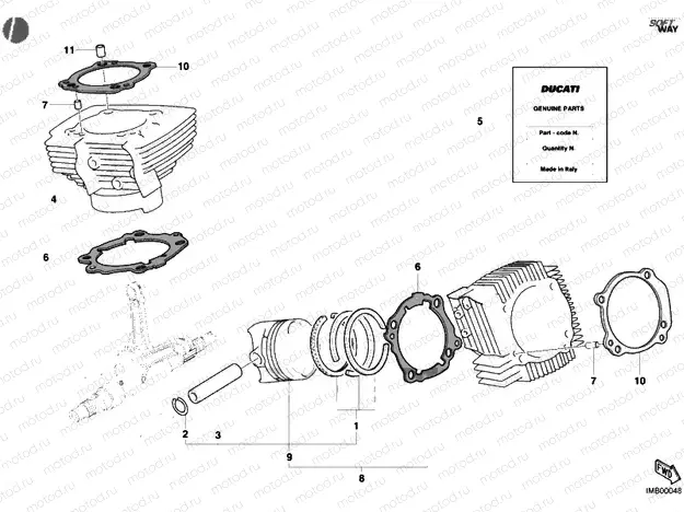 CYLINDER - PISTON » ENGINE CASE