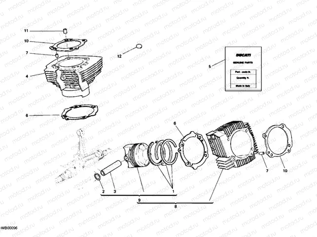 CYLINDER - PISTON » ENGINE CASE