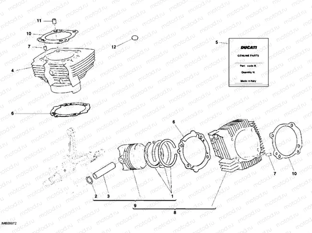 CYLINDER - PISTON » ENGINE CASE