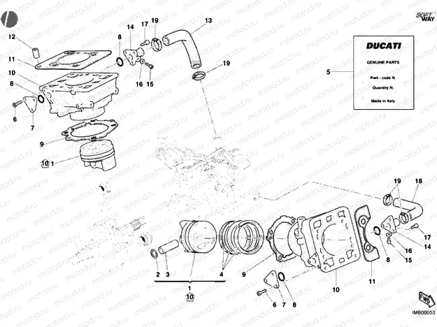 CYLINDER - PISTON » ENGINE CASE