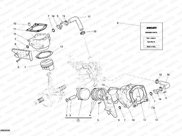 CYLINDER - PISTON » ENGINE CASE
