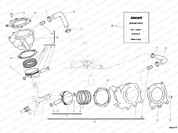 CYLINDER - PISTON » ENGINE CASE