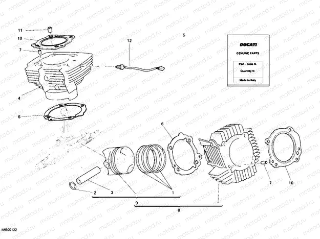 CYLINDER - PISTON » ENGINE CASE
