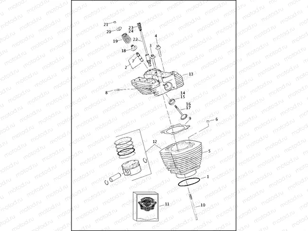 CYLINDERS, HEADS & VALVES - TWIN CAM 103â¢