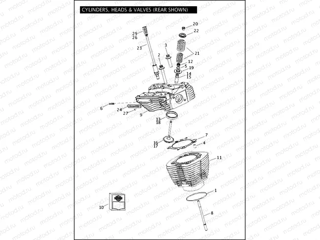 CYLINDERS, HEADS & VALVES - TWIN CAM 110â¢