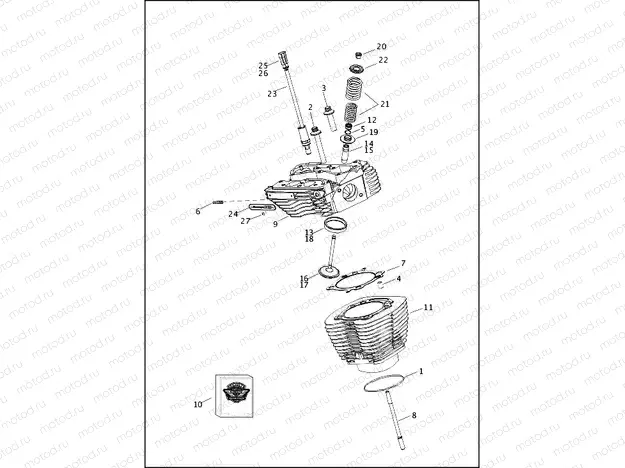 CYLINDERS, HEADS & VALVES - TWIN CAM 110â¢
