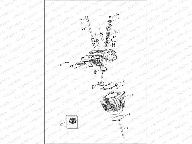 CYLINDERS, HEADS & VALVES - TWIN CAM 110â¢