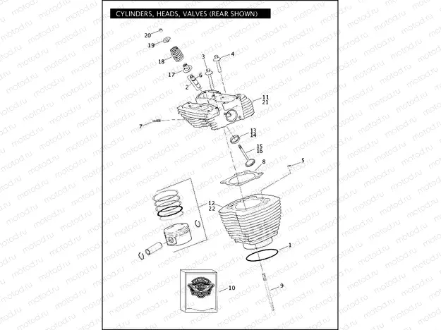 CYLINDERS, HEADS, VALVES - TWIN CAM 96â¢