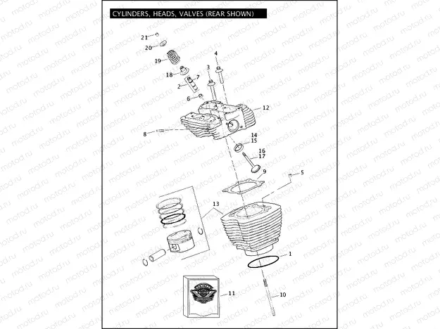 CYLINDERS, HEADS & VALVES - TWIN CAM 96â¢