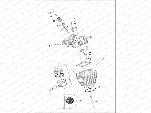 CYLINDERS, HEADS & VALVES - TWIN CAM 96â¢