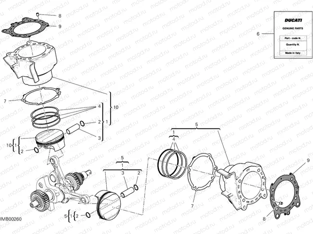 CYLINDERS - PISTONS [MOD:MS1260]