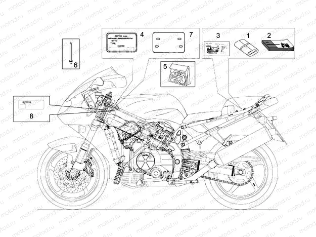 Decal and plate set