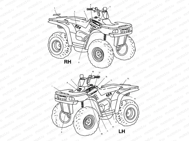 DECALS - A01CK32AA (4964086408A008) | DECALS - A01CK32AA (4964086408A008)