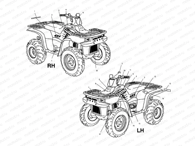 DECALS - A02CK42AA/AB (4970327032A08) | DECALS - A02CK42AA/AB (4970327032A08)