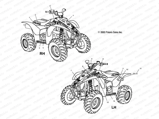 DECALS - A04BA25CA/CB (4986208620A09) | DECALS - A04BA25CA/CB (4986208620A09)