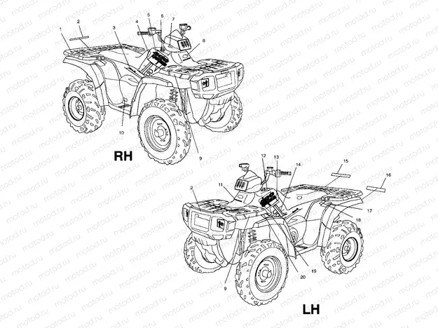 DECALS - A04CH42AA/AE/AG (4986068606A09) | DECALS - A04CH42AA/AE/AG (4986068606A09)