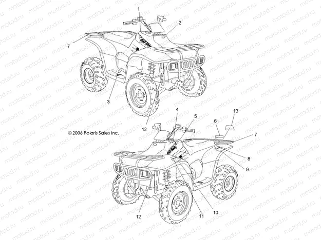 DECALS - A07CA32AA (49ATVDECALBOSS) | DECALS - A07CA32AA (49ATVDECALBOSS)
