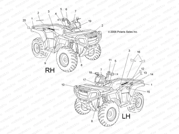 DECALS - A07MH50AB/AL/AQ/AX/AY/AZ/MN50AF/AN/AT/AY (49ATVDECAL500EFI) | DECALS - A07MH50AB/AL/AQ/AX/AY/AZ/MN50AF/AN/AT/AY (49ATVDECAL500EFI)