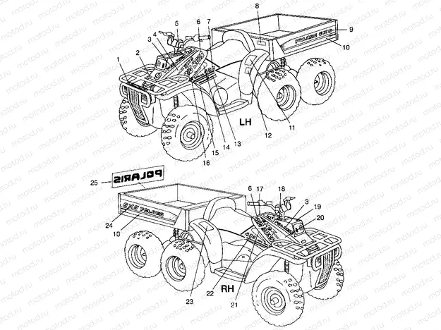 DECALS BIG BOSS 6X6 400L W97AE38A (4940814081A009) | DECALS BIG BOSS 6X6 400L W97AE38A (4940814081A009)