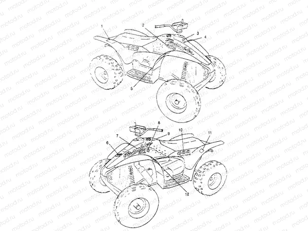 DECALS Scrambler W957840 (4927252725A008) | DECALS Scrambler W957840 (4927252725A008)