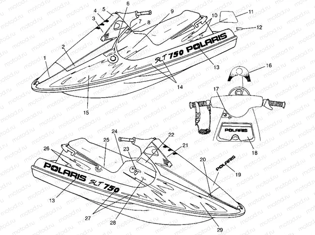 DECALS SLT 750 B954170 (4930563056A007) | DECALS SLT 750 B954170 (4930563056A007)