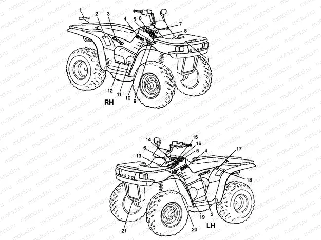 DECALS XPLORER 300 W98CC28C (4945264526A009) | DECALS XPLORER 300 W98CC28C (4945264526A009)