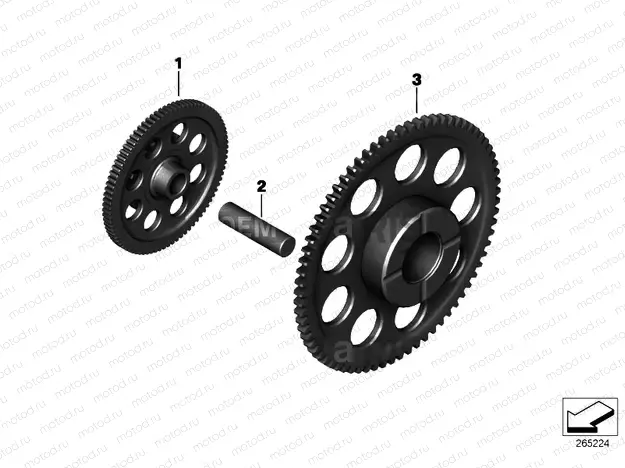 Double gear wheel / idler gear
