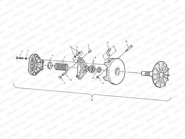 DRIVE CLUTCH - A00AA32AB (4960076007C003) | DRIVE CLUTCH - A00AA32AB (4960076007C003)