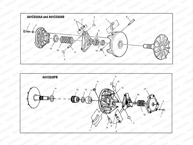 DRIVE CLUTCH - A00CD32AA (4964026402C004) | DRIVE CLUTCH - A00CD32AA (4964026402C004)