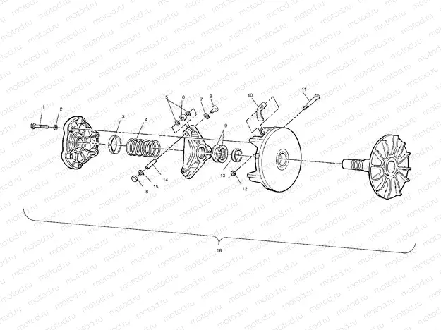 DRIVE CLUTCH - A01BA25CA (4963666366B008) | DRIVE CLUTCH - A01BA25CA (4963666366B008)