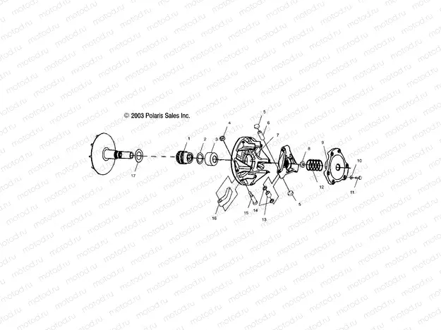DRIVE CLUTCH - A04CH50AO/AQ/AR/AS/AT/AV/AW/AX (4987288728C06) | DRIVE CLUTCH - A04CH50AO/AQ/AR/AS/AT/AV/AW/AX (4987288728C06)