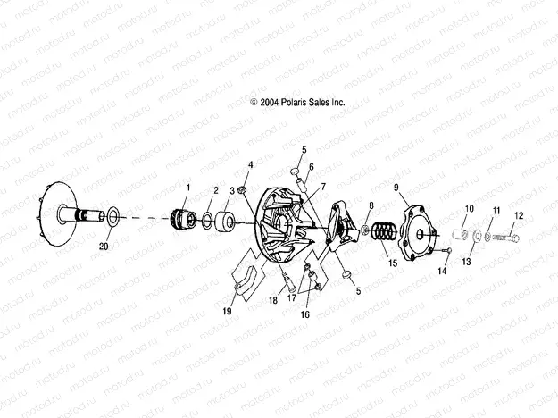 DRIVE CLUTCH - A04JD50AA/AB/CA (4995189518C10) | DRIVE CLUTCH - A04JD50AA/AB/CA (4995189518C10)