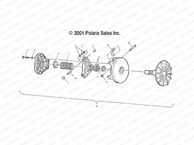 DRIVE CLUTCH - A10RD50AA (4970937093C04) | DRIVE CLUTCH - A10RD50AA (4970937093C04)