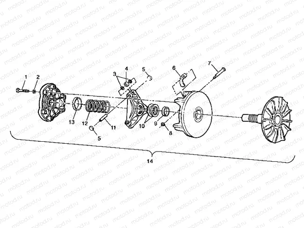 DRIVE CLUTCH - A99CC28CA (4949484948c003) | DRIVE CLUTCH - A99CC28CA (4949484948c003)