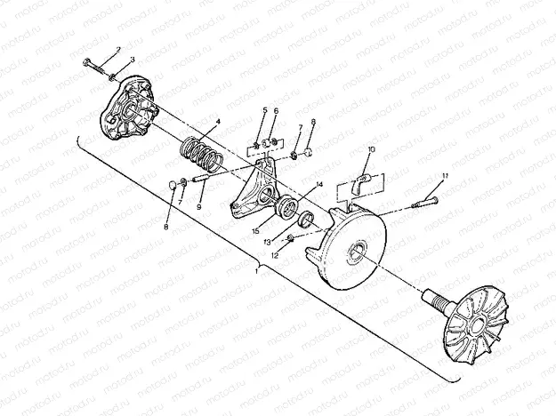 Drive Clutch Assembly (4916331633023A) | Drive Clutch Assembly (4916331633023A)