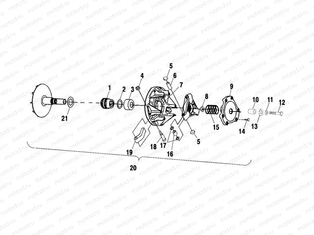 DRIVE CLUTCH - C02CD50AC (4972407240C04) | DRIVE CLUTCH - C02CD50AC (4972407240C04)