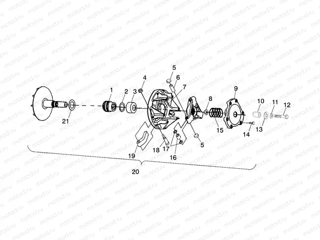 DRIVE CLUTCH - C10CD50AA (4977417741C04) | DRIVE CLUTCH - C10CD50AA (4977417741C04)