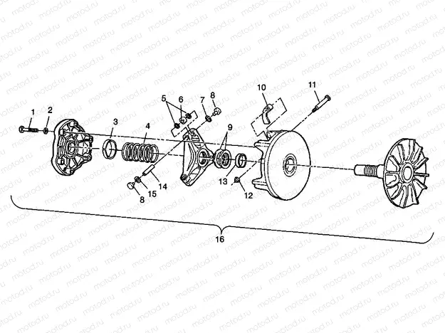 DRIVE CLUTCH - W98AA25C (4945314531B011) | DRIVE CLUTCH - W98AA25C (4945314531B011)