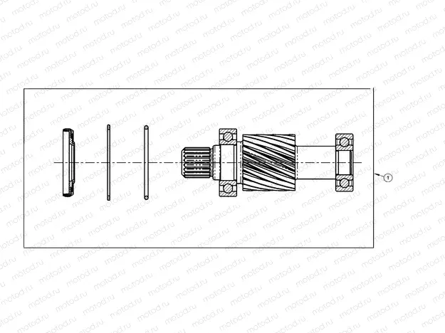 DRIVE LINE | DRIVE LINE, KIT, INPUT SHAFT - e6/e6wSopt/eLXD (49GEMDRIVELINE11INPUTSHAFT)