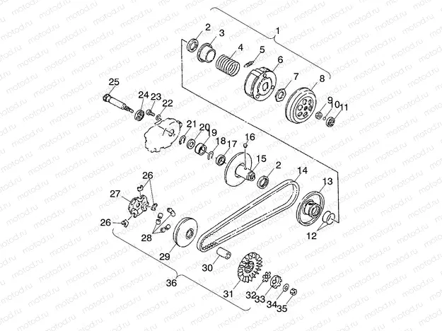 DRIVE PULLEY - A02EA09CA/CB/CC (4970857085A12) | DRIVE PULLEY - A02EA09CA/CB/CC (4970857085A12)
