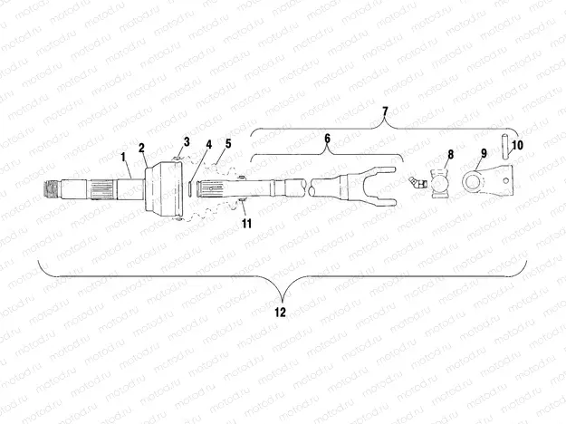 DRIVE SHAFT - A02CK42AA/AB (4970327032B01) | DRIVE SHAFT - A02CK42AA/AB (4970327032B01)