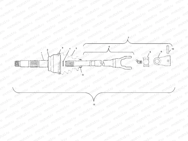 DRIVE SHAFT - A02CL50AA/DA (4967986798A14) | DRIVE SHAFT - A02CL50AA/DA (4967986798A14)