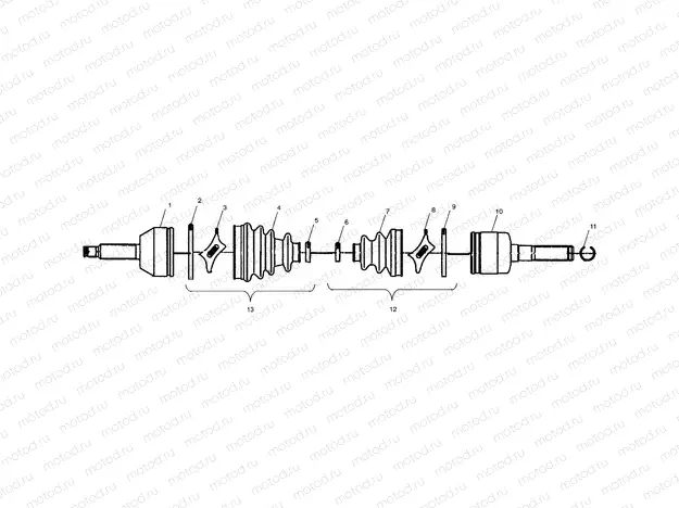 DRIVE SHAFT - A03CD32FB (4975217521B07) | DRIVE SHAFT - A03CD32FB (4975217521B07)