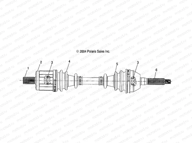 DRIVE SHAFT | DRIVE SHAFT, FRONT - A05MH68AP (4999609960B12)
