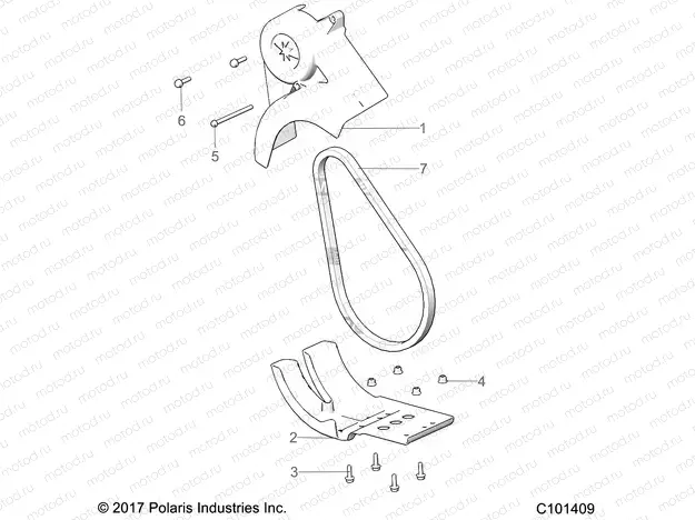 DRIVE TRAIN | DRIVE TRAIN, CHAIN GUARD - A23HZB15A1/A4/B1/B4  (C101409)