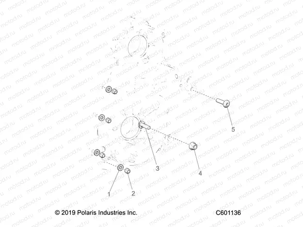 DRIVE TRAIN | DRIVE TRAIN, CHAINCASE MOUNTING - S21CBU5BSL (C601136)