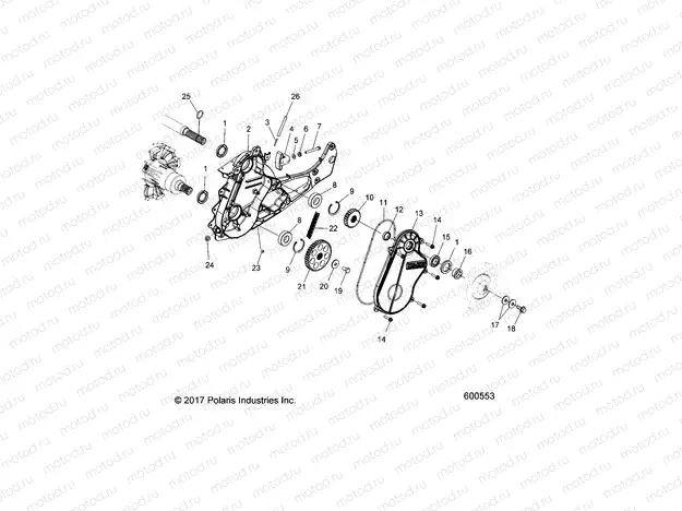 DRIVE TRAIN | DRIVE TRAIN, CHAINCASE - S20EKL6PS (600553)